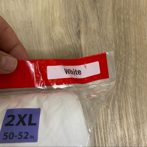 Men's Short Sleeve Active White Crew T-Shirts 2XL - Picture 5 of 6